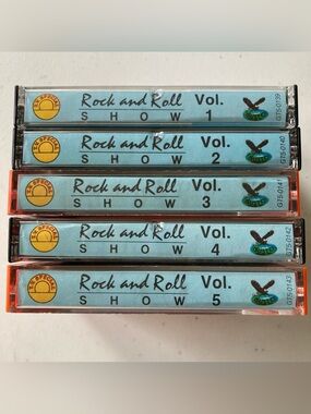 ROCK AND ROLL SHOW VOLUME 1-5 CASSETTE TAPES AS SEEN ON TV - Original Artists